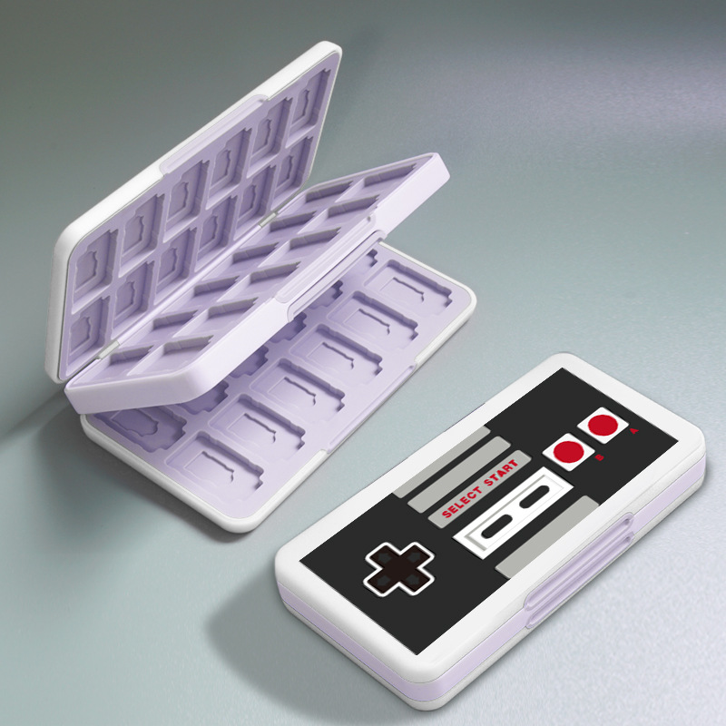 Caja de tarjetas de Nintendo switch Caja de almacenamiento de cinta de tarjetas Caja de tarjetas de juego Paquete de tarjetas magnético oled Caja de tarjetas de 48 bits de gran capacidad