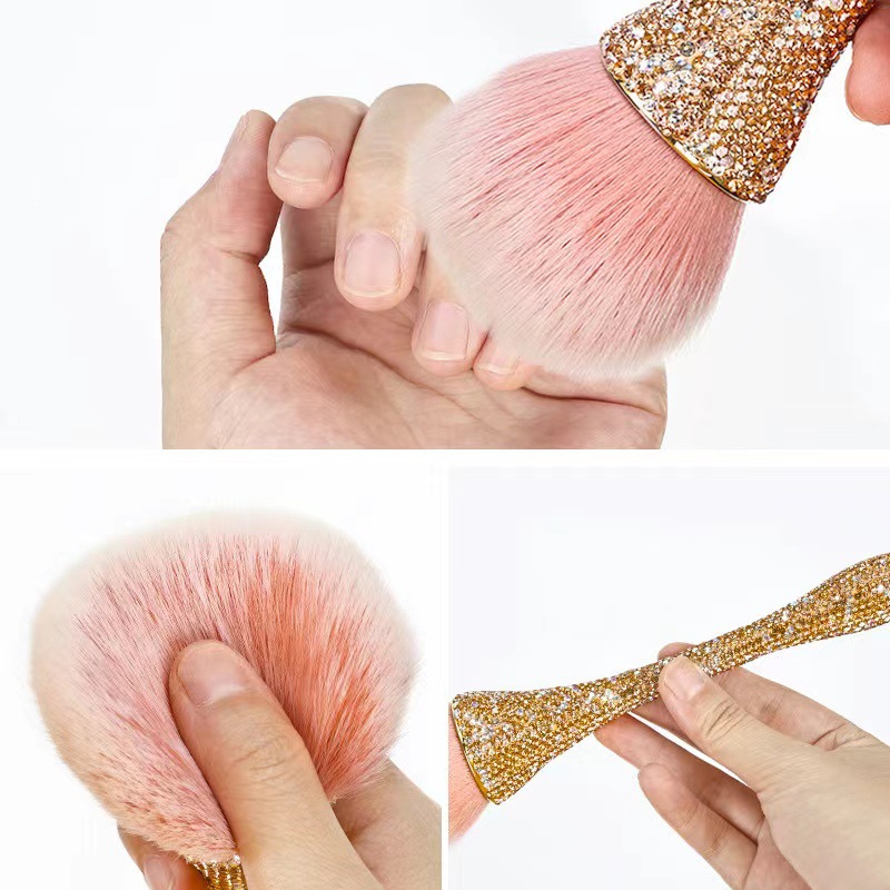 Cepillo de uñas transfronterizo cepillo de polvo completo pegajoso cintura pequeña Internet celebridad cepillo suave cepillo de maquillaje se ruboriza polvo suelto al por mayor
