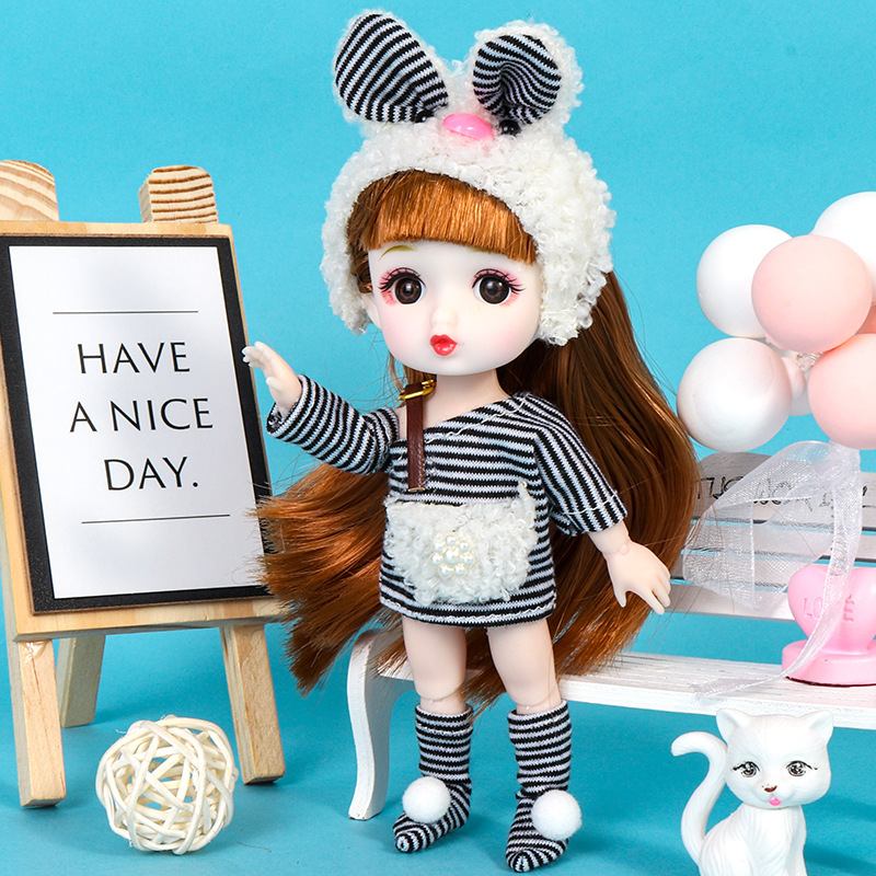 Xixiao toy 16cm Barbie doll toy girl 8 points Doll Doll children bjd birthday gift