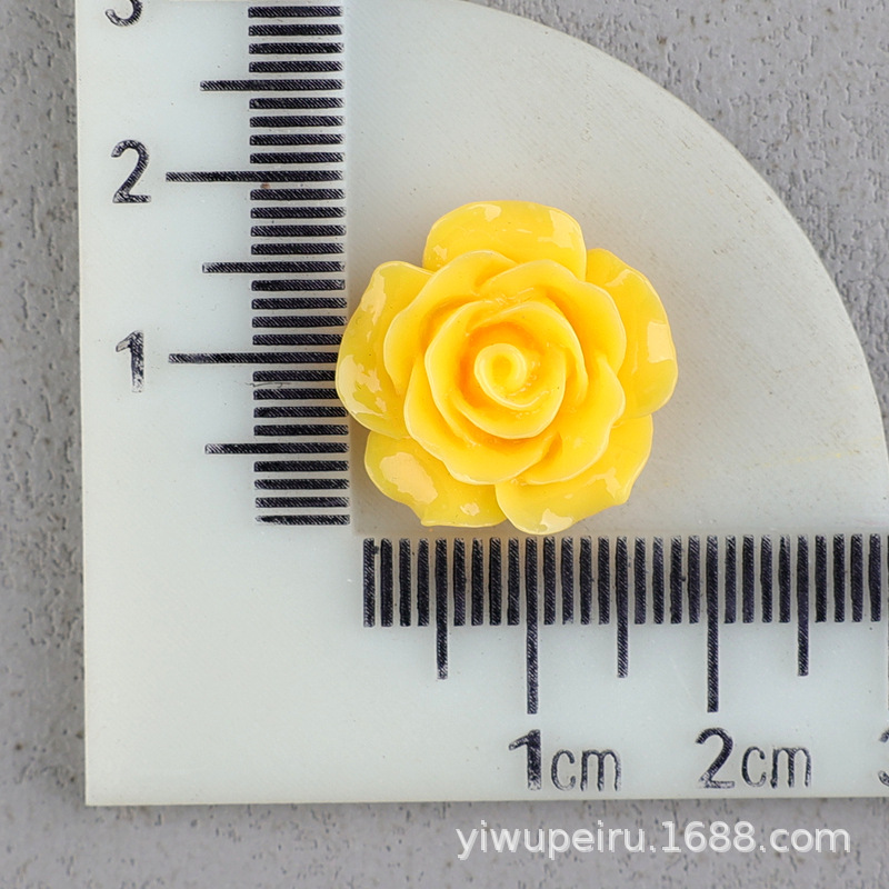 バラの花の樹脂の部品の髪飾りのbbクリップの材料のDIYクリームの携帯のケースの穴の靴のDIYの花