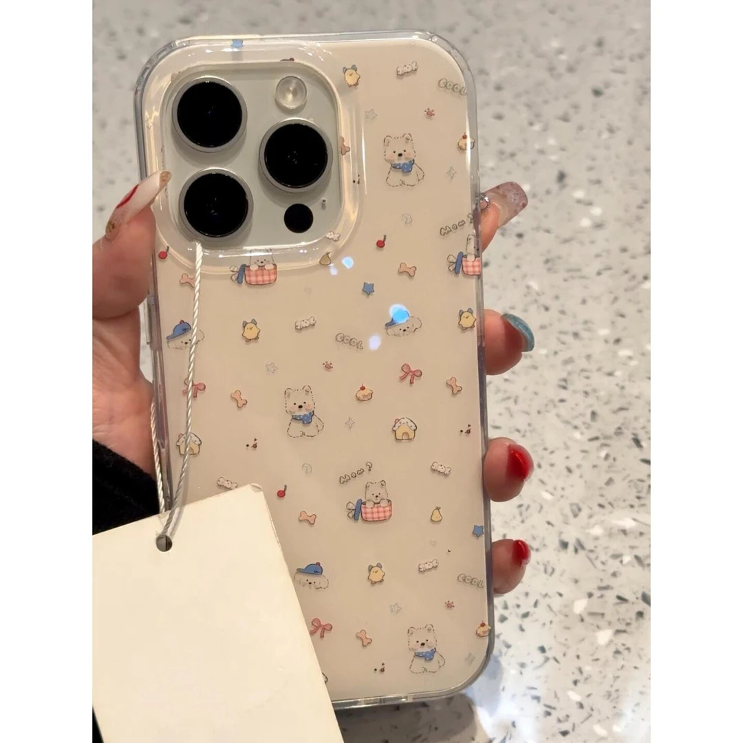 Cute Cake West Highland Suitable for Huawei Mate70 Mobile Phone Case White Background Imd Glory Oppo/Vivo Xiaomi Case