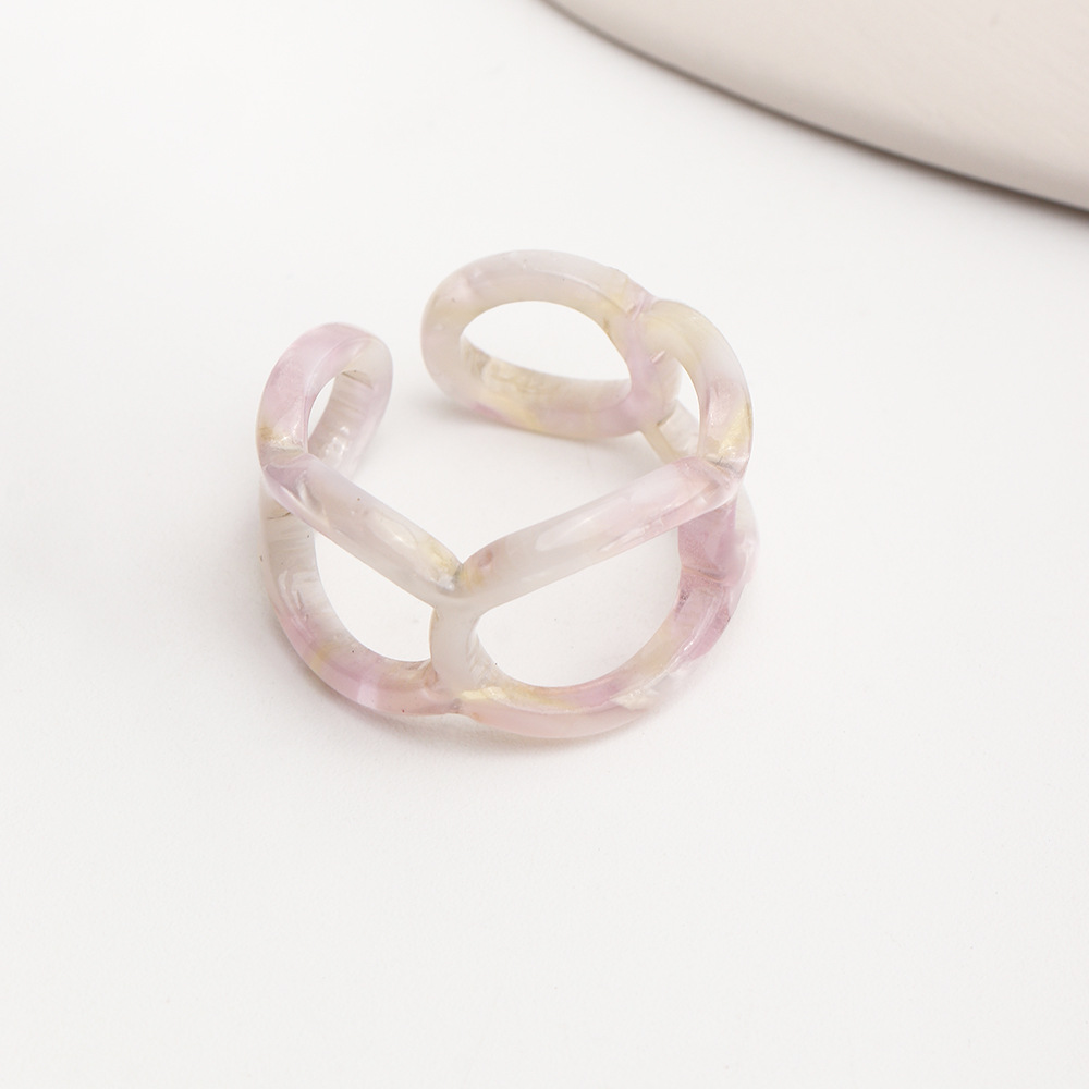 fashion acrylic resin gradient color ringpicture7
