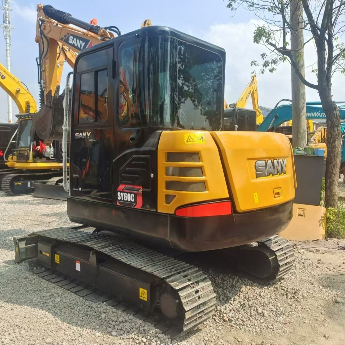 Exportación durante todo el año de excavadoras usadas Carter 307/308, pequeñas máquinas de gancho sobre orugas.