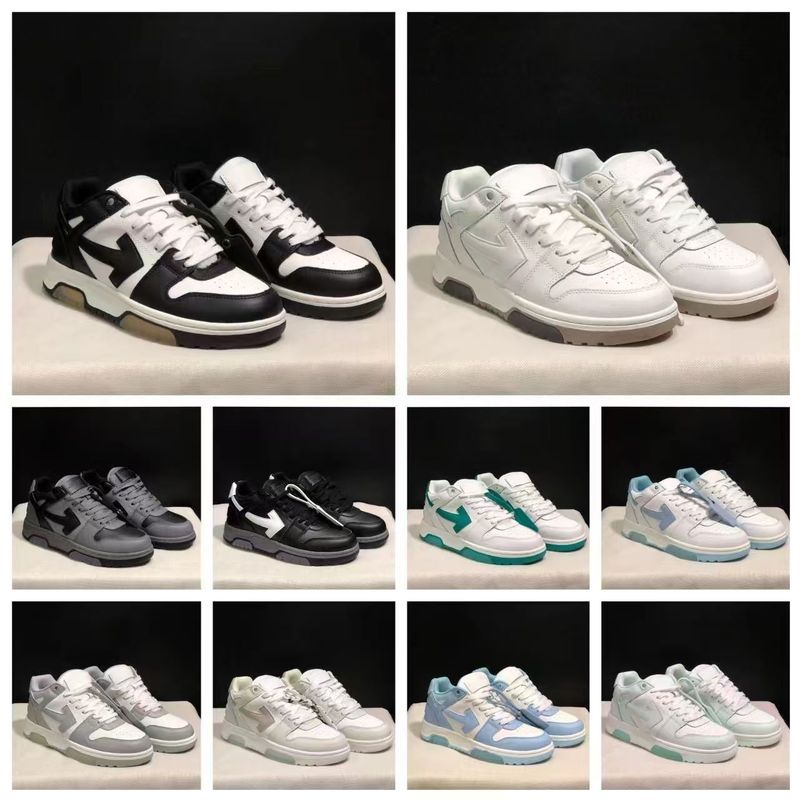 Cross-border Foreign Trade OFF-WHITE Leather Arrow Low-top Board Shoes Casual Joker Joint Office Men's and Women's Shoes