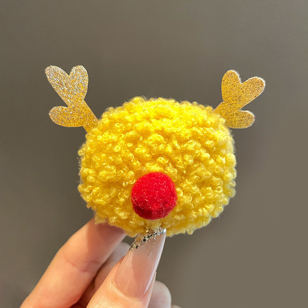 Christmas cute cartoon brooch for elderly