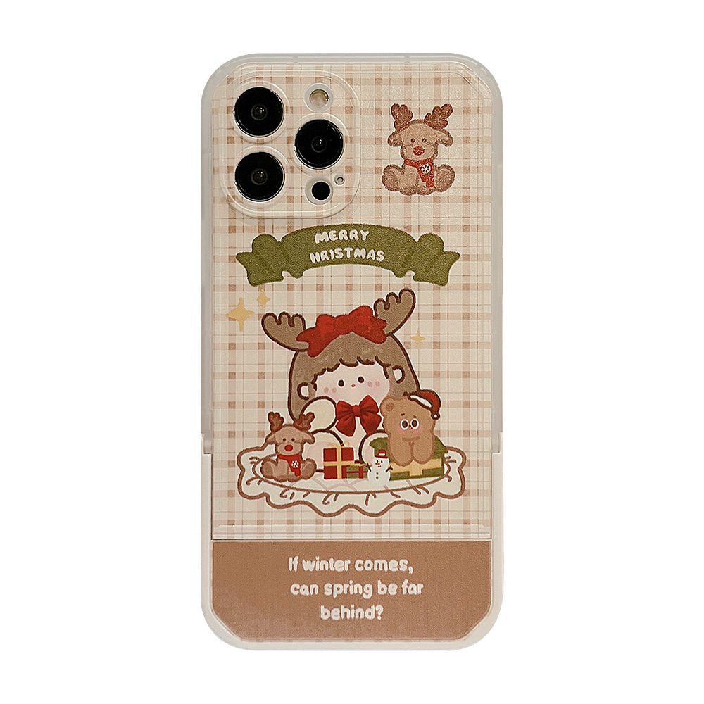 Christmas iPhone Apple Phone Case 13 Folding Stand XS Applicable 14 Promax12_voghion.com