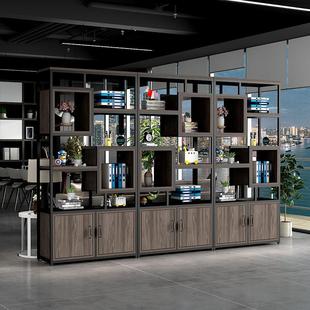 Partition Storage Rack Bookshelf Floor Industrial Style Living Room Iron Screen Office Cabinet Wall Restaurant Decoration Entrance Rack
