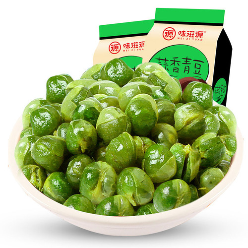 Wei Ziyuan whole pound of garlic green beans, bagged nuts, roasted seeds and nuts, dried fruits, ready-to-eat peas, office snacks, specialty products