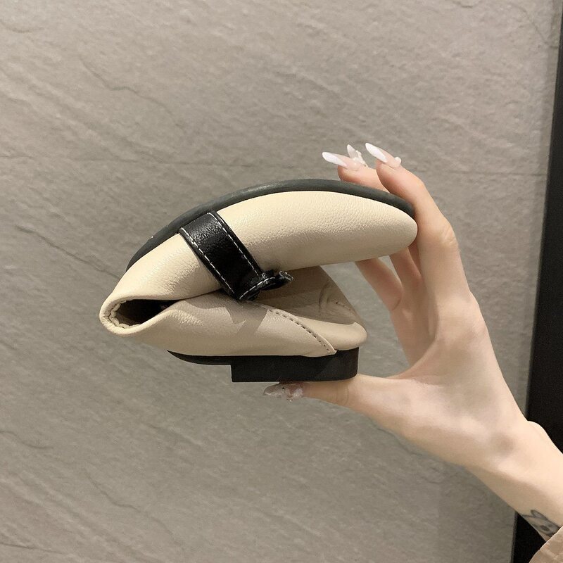 Flat Bow-Knot Slip-On Shoes for Women, New Summer Korean Style Versatile Fashion Slip-On Soft Leather Comfortable Loafers Flat Bow-Knot Slip-On Shoes for Women, New Summer Korean Style Versatile Fashion Slip-On Soft Leather Comfortable Loafers