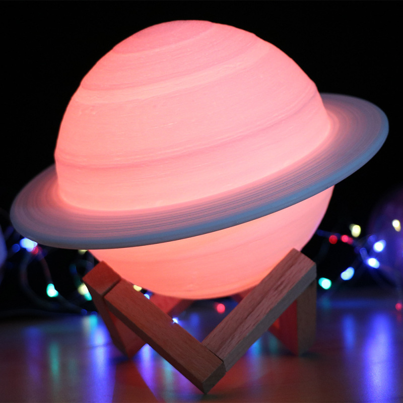 3dプリント土星灯創意小夜灯中秋、誕生日、恋人、海外の祝日のプレゼント電気スタンド|undefined