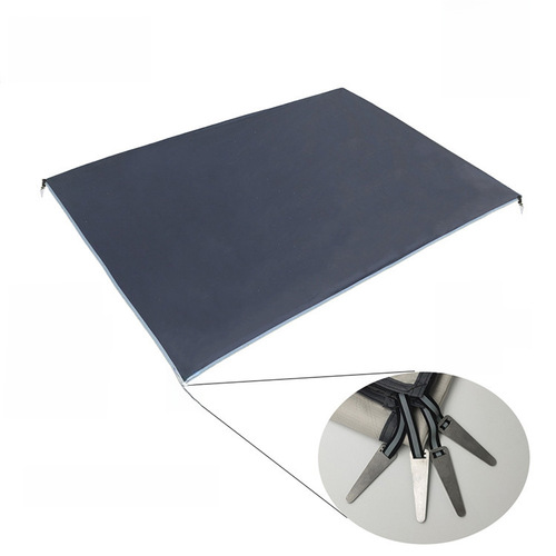 Outdoor Camping Mat, Waterproof Windproof Polyester Grid Fabric Portable Foldable Pouch Picnic Beach Mat