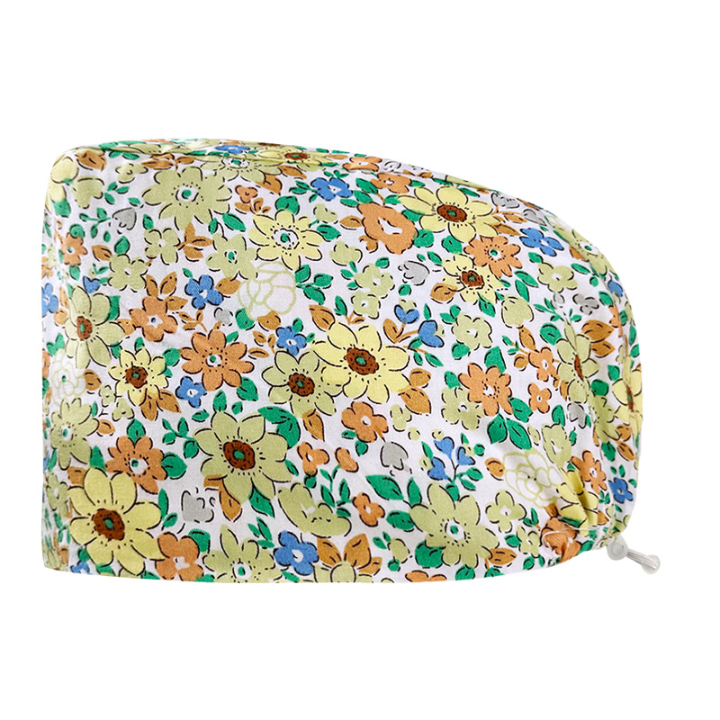 Pareja de dibujos animados lindo impreso puro algodón oral belleza médico tapa de trabajo tapa quirúrgica tapa de la enfermera de la sala de operaciones femenina