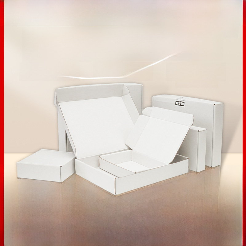 White plane box in stock wholesale clothing goo card out card packing box wear a express box small card box