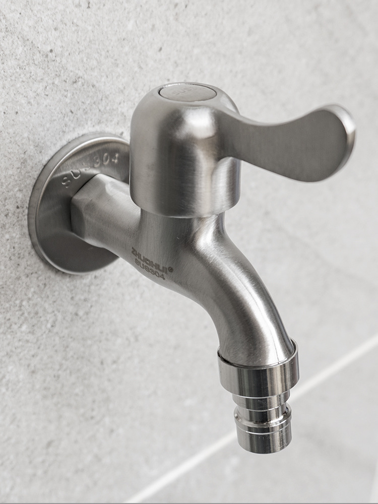 A comprehensive wholesale of 304 stainless steel kitchen faucets, thickened household faucets for washing machines, bathrooms and balconies. 1 undefined