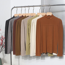 A02清仓特价不退换货  仿羊绒半高领泡泡长袖打底衫上衣T恤1105