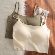 无痕背心一体式带胸垫内衣内搭打底上衣女美背防走光百搭文胸