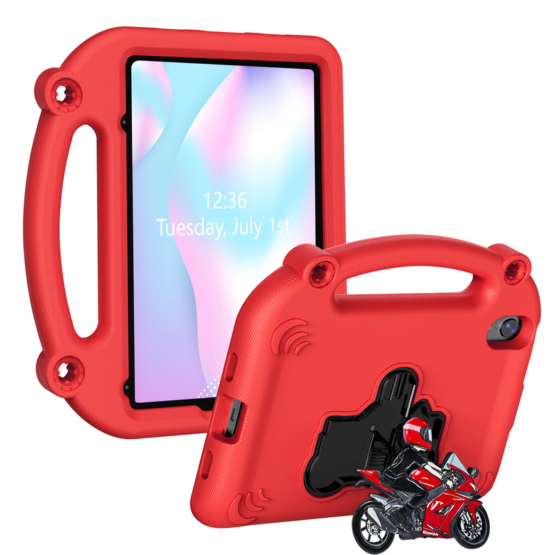 Suitable for Apple iPad Kidsren's Tablet Protective Cover Mini6/7 8.3inch with Cartoon Motorcycle Stand