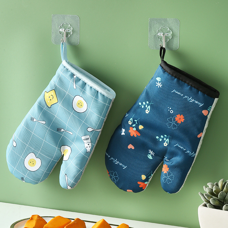 주방 두꺼운 오븐 장갑 베이킹 안티 스케일 요리 장갑 심플면 및 리넨 전자 레인지 장갑 세트 제조 업체