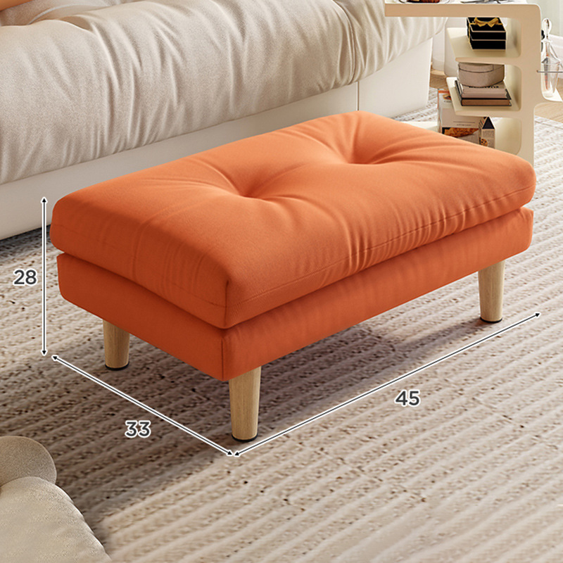 Taburetes de sofá de madera sólida pedal de salón pie