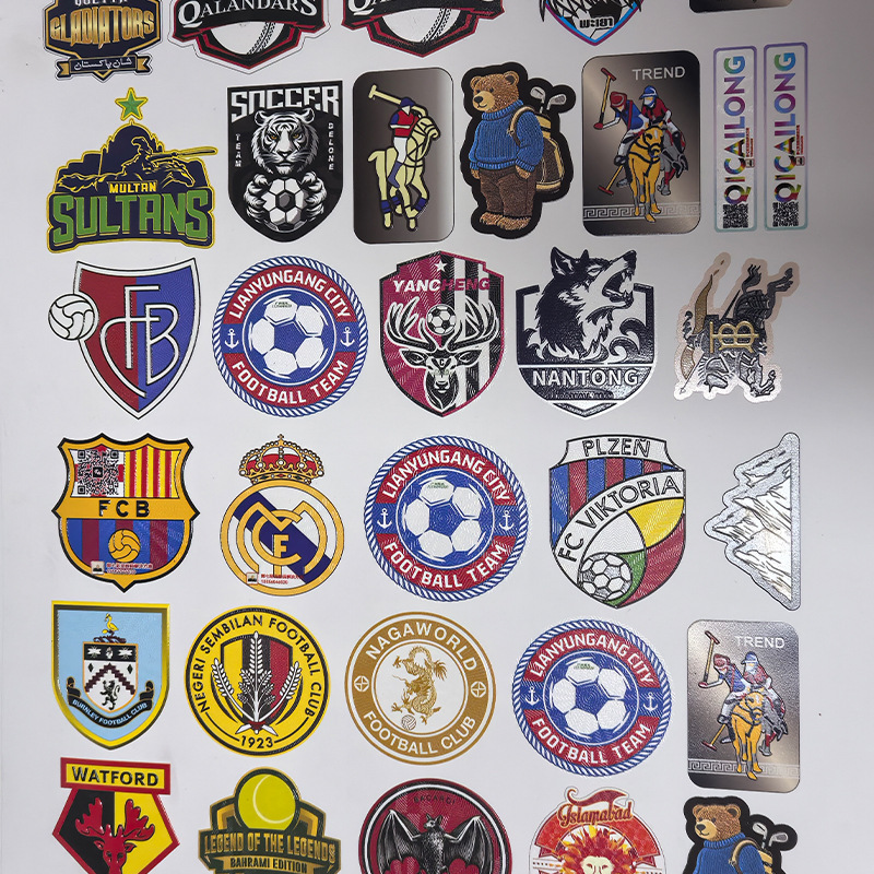 Impresión en relieve 3D película de estampado logotipo pegatinas de dibujos animados tela de mano película de película no seca en relieve de oro opaco etiqueta UV