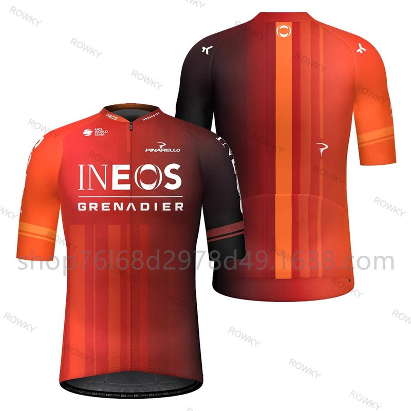 Cross-Border New Uci Tour De France Team Ineos Ineos Cycling Clothing Road Cycling Clothing Quick-Drying Top T-Shirt