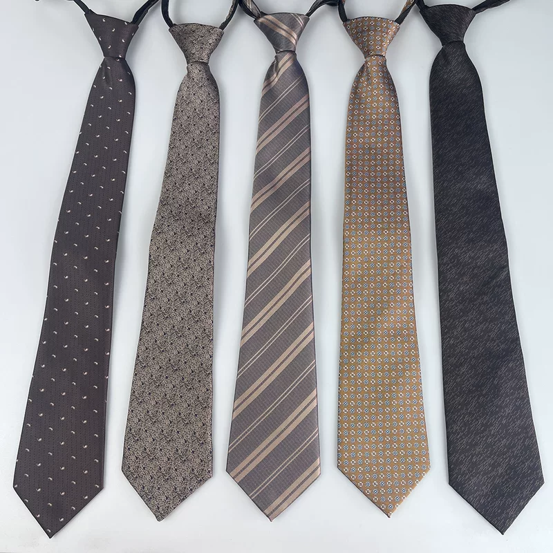 Men's tie, suit for leisure with zipper, direct factory sales, 8cm