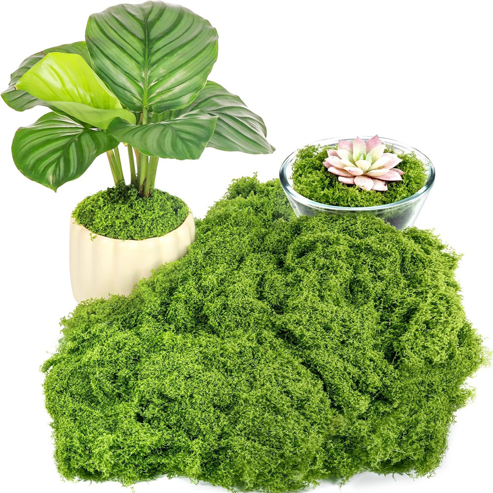 Césped de musgo simulado musgo falso musgo micro paisaje montaña artificial decoración césped jardinería bonsai pavimento verde