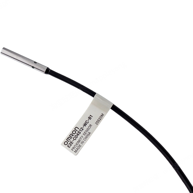 检测磁性金属无螺纹小直径接近开关E2E-C欧姆龙传感器PVC耐油导线