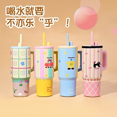 网红爆款吨吨保温杯2024款保冷保热两用冰霸杯大容量巨无霸水杯