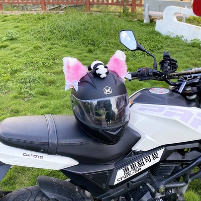 White Cat Ear Plush: Universal Auto Parts and Accessories