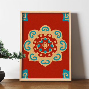 Clay art paper pulp painting decompression handmade diy material package new Chinese style algjing children creative gift parent-child activity