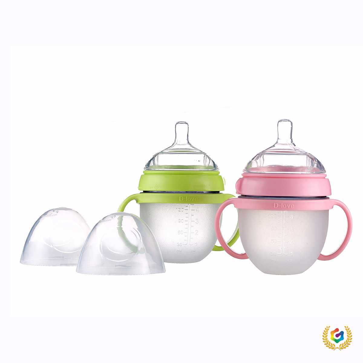 ✅ Source Manufacturer Cross-Border American Standard Baby Bottle Ultra-Wide Mouth Silicone Baby Bottle Anti-Colic Anti-Fall Baby Bottle