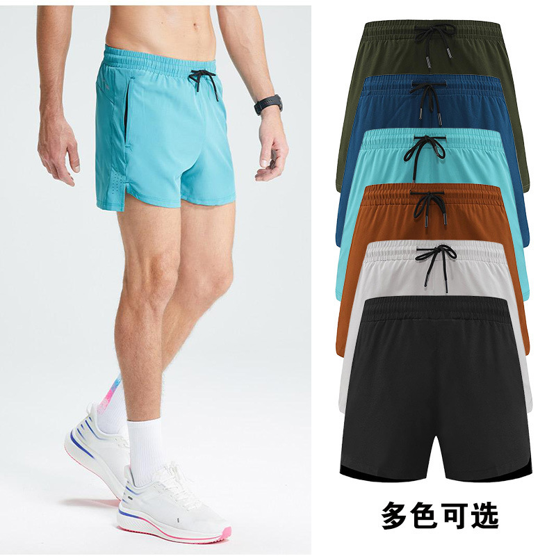 Cross-Border Woven Four-Way Elastic Sports Shorts Men's Running Marathon Track and Field Three-Point Pants Quick-Drying Breathable Fitness Shorts Cross-Border Woven Four-Way Elastic Sports Shorts Men's Running Marathon Track and Field Three-Point Pants Quick-Drying Breathable Fitness Shorts
