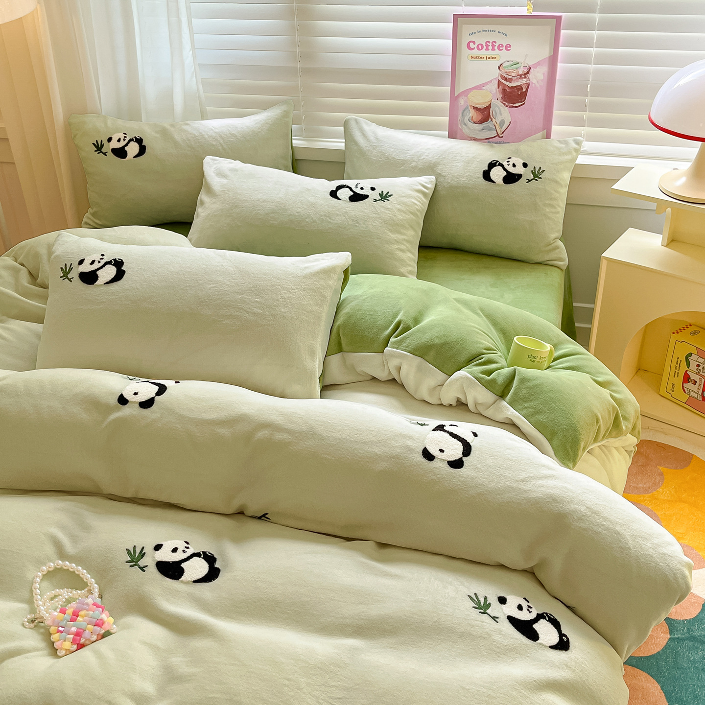 Cute panda-gonglu [thick milk--anti-static]