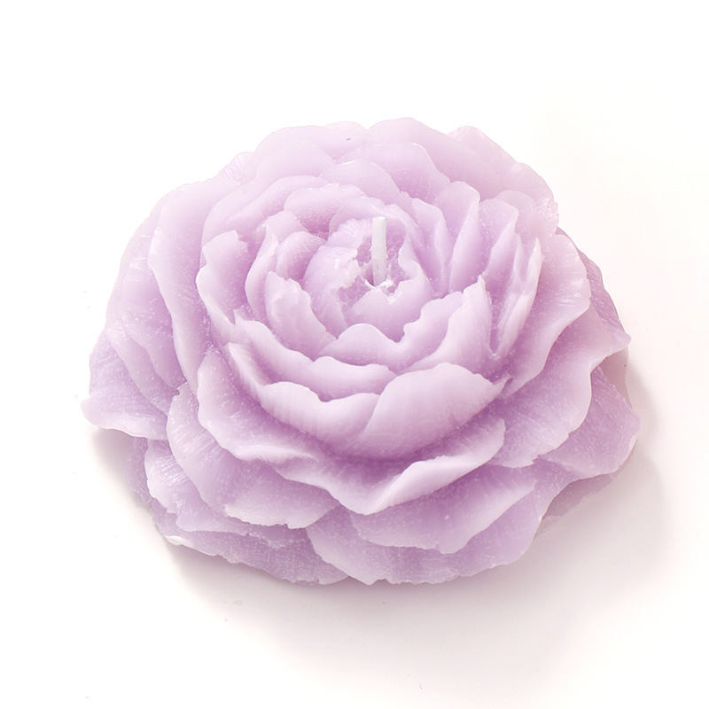 Flores de peonía románticas hechas a mano, modelado artístico, fragancia, velas perfumadas, novias para niñas, regalos especiales, adornos