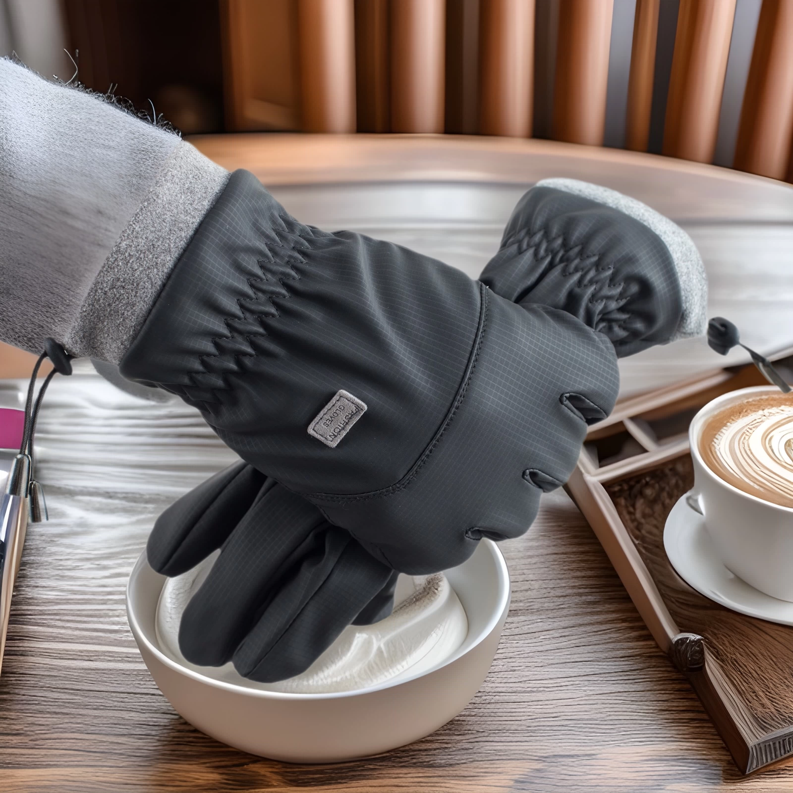 Теплые перчатки для мужчин, для активного отдыха, на флисовой подкладке, утолщенные, водонепроницаемые, морозостойкие, для езды на велосипеде, электромобилей, бега, женская модель с сенсорным экраном.