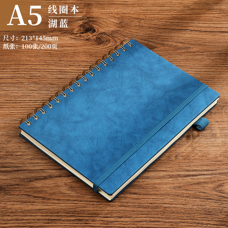 Cuaderno de bobina de negocios personalizado logotipo imprimible simplista cuaderno de bobina cuaderno de notas a5 subcuaderno mayorista