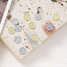 跨境美甲饰品圆币美元轻奢风钱币指甲配饰美甲穿戴甲饰品工厂批发