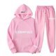 Men's and women's couples ES letter printing fashion brand sweater pants suit chest LOGO hot stamping sweater two-piece wholesale