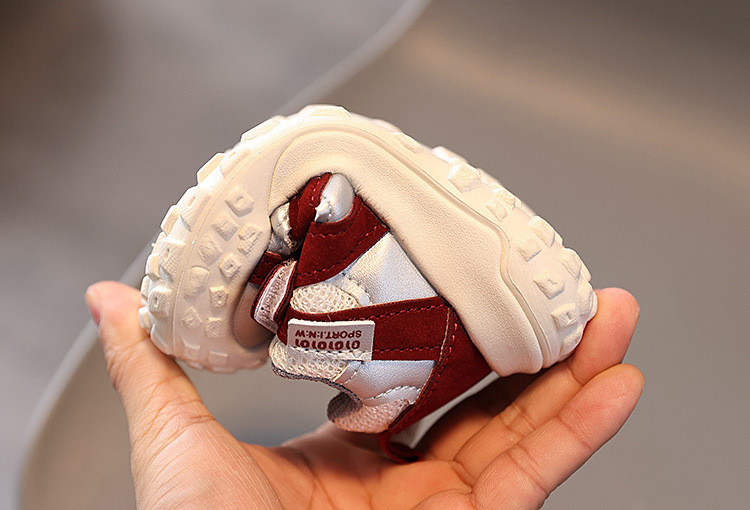 Baskets chunky pour enfant doublées polaire chaussures chaudes_voghion.com
