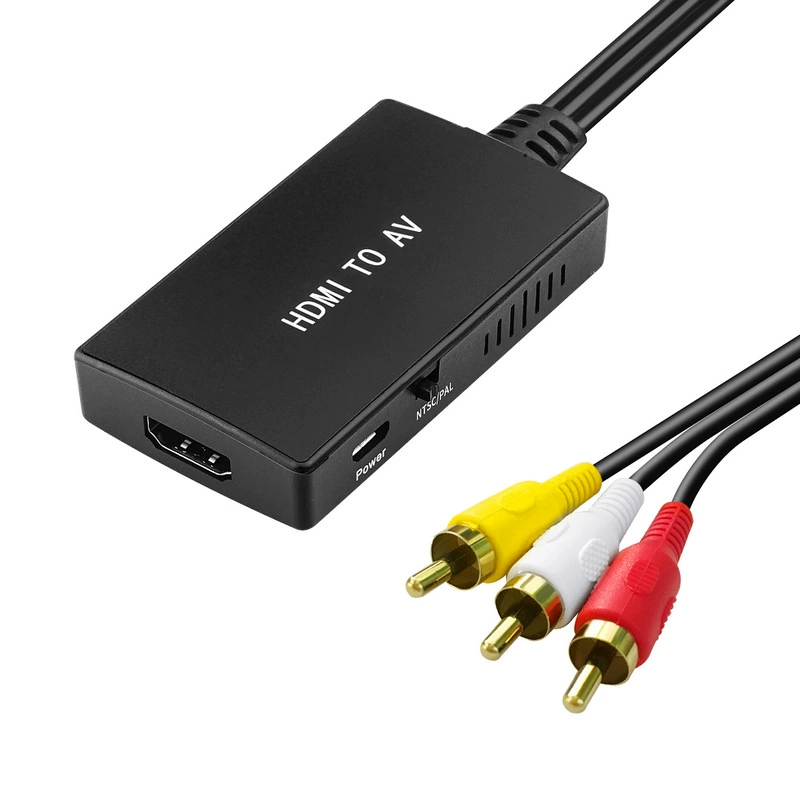 Поставщик производителя конвертер HDMI в AV HDMI в RCA HDMI в RCA HD высокое разрешение и высокая способность