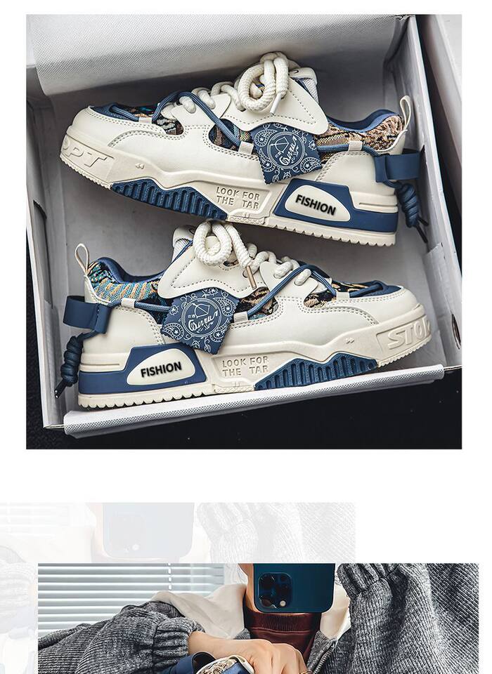 Giày sneaker nam cổ thấp đế dày tăng chiều cao, thiết kế phối màu cá tính, dây buộc phía trước — Kashi ST178, ST178 Milan, ST178 m xanh lục chi tiết 6