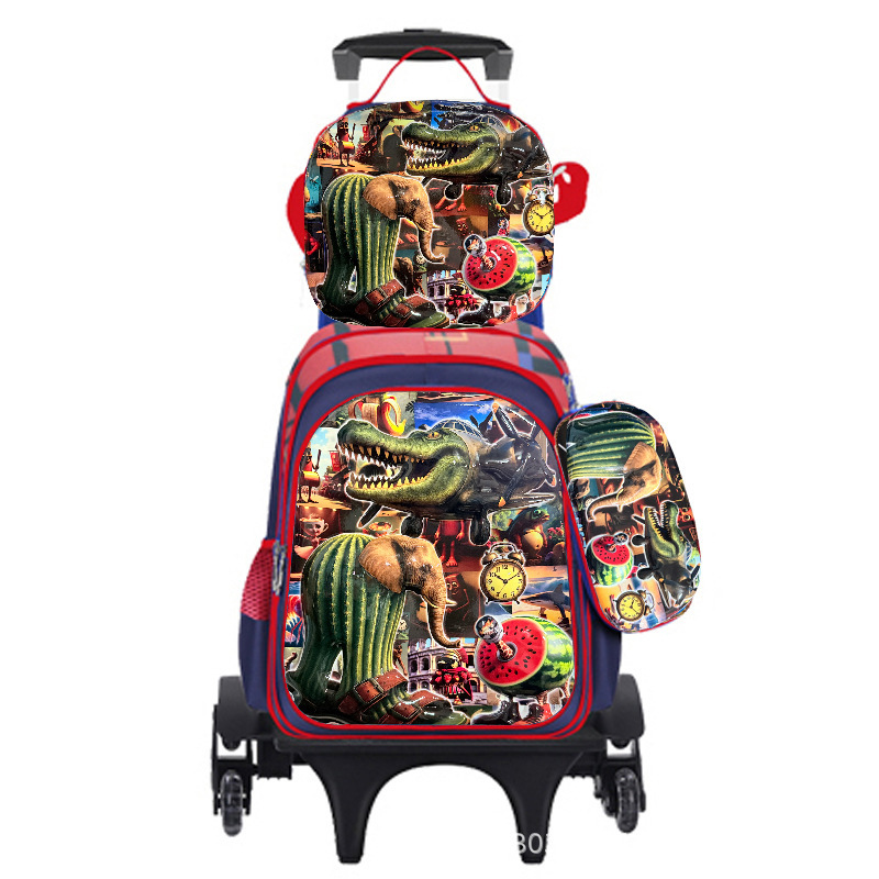 Fábrica directa transfronteriza nueva serie de montaña y mar de dibujos animados de tres piezas paquete de bolsas de 2 / 6 rodadas