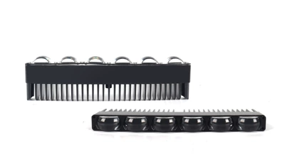 Car Grille Light Mini: Motorcycle headlights, headlights - six-bead-grille-light