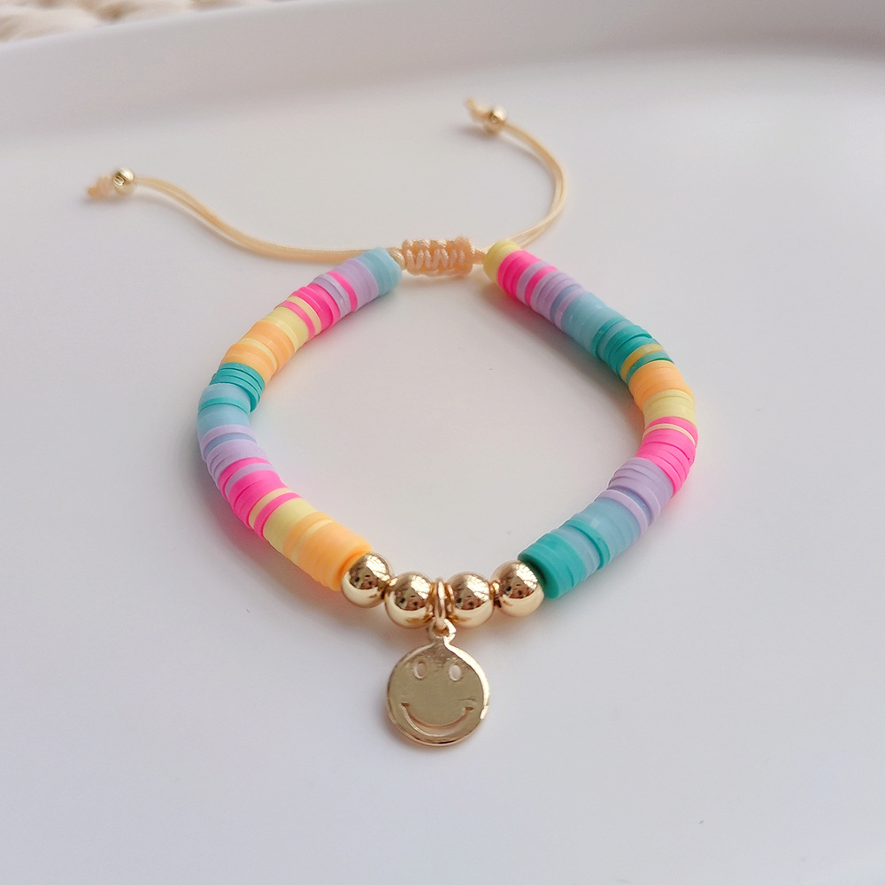 1 Piece Fashion Smiley Face Pearl Knitting Womenu0027S Bracelets