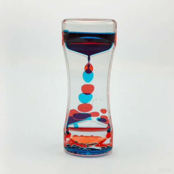 Small two-color blue and red