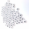 Acrylic beads with letters, accessory, 4×7mm, English, suitable for import