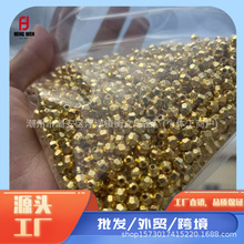 电镀直孔角珠地球珠多边切面角珠diy民族服装鞋帽箱包手链串配饰