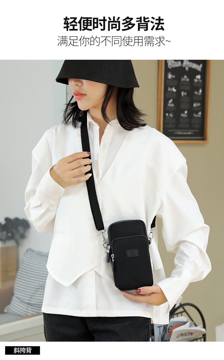 Nuevo bolso de mensajero de un solo hombro, bolso de mensajero, casual de gran capacidad para todo fósforo, bolso de nailon para mujer, mini bolso portátil para mujer
