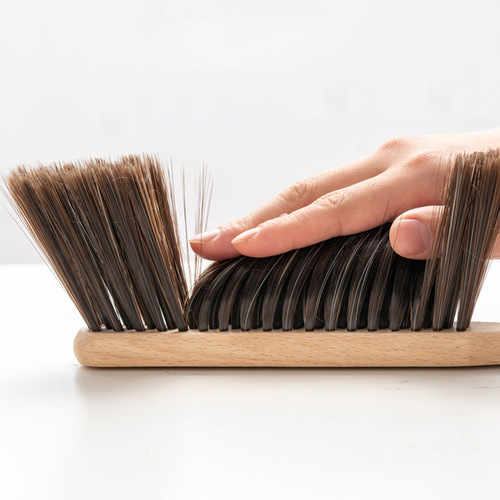 Wooden long handle bed brush wooden handle large solid wood bed sweep brush wedding bed sweep brush carpet brush soft bristle brush